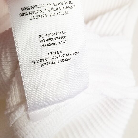 BABATON By Aritzia Sculpt Knit Mockneck Tank Size XS Ribbed Knit Crop White $68 - Picture 13 of 16